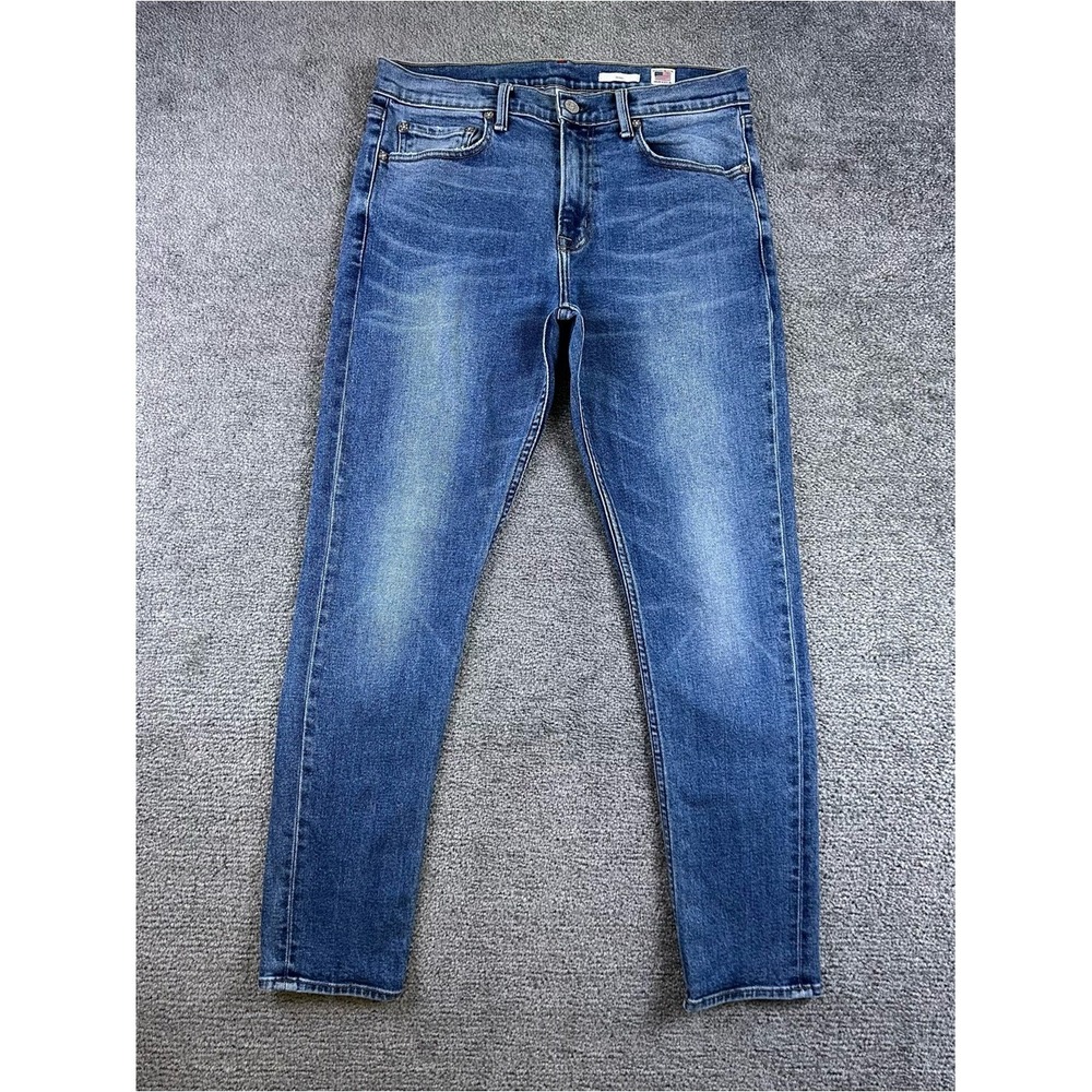 Noend Denim Skinny Jeans Mens 33 Medium Wash Blue Made in USA MS1121BSAN30